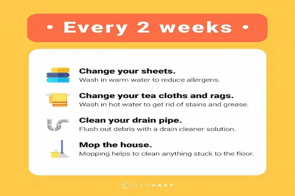 cleaning schedule for busy people